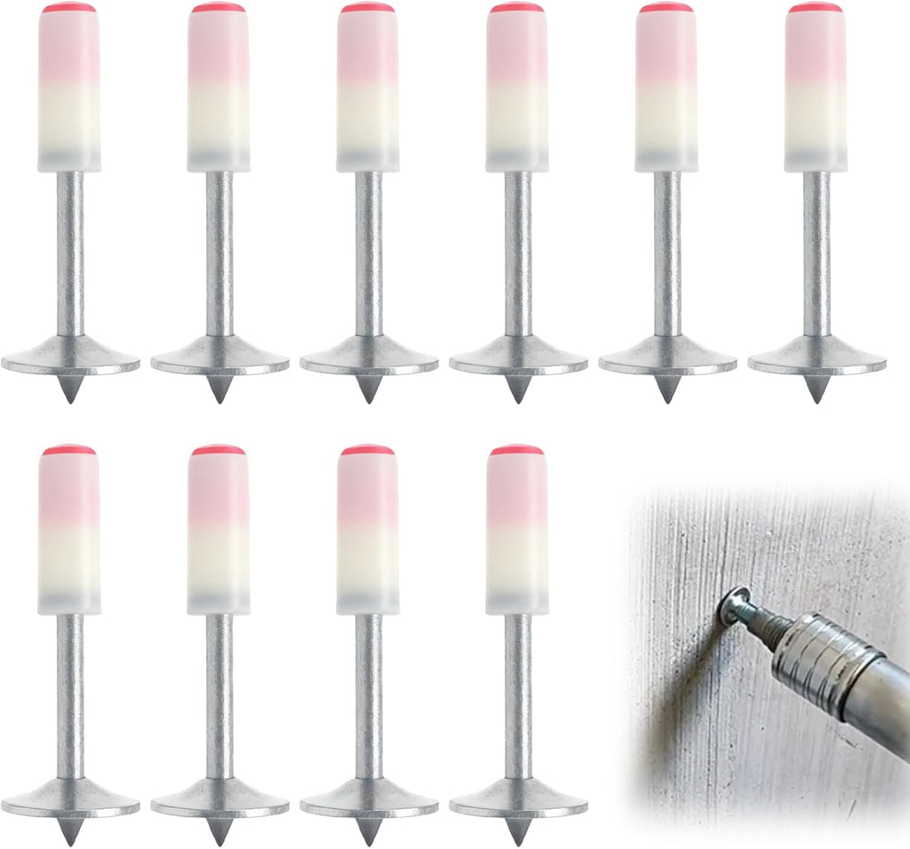 Dweih Lot de 500 clous manuels en pour fixation murale béton canaux câbles plafond outil réparation accessoires pistolet à clous