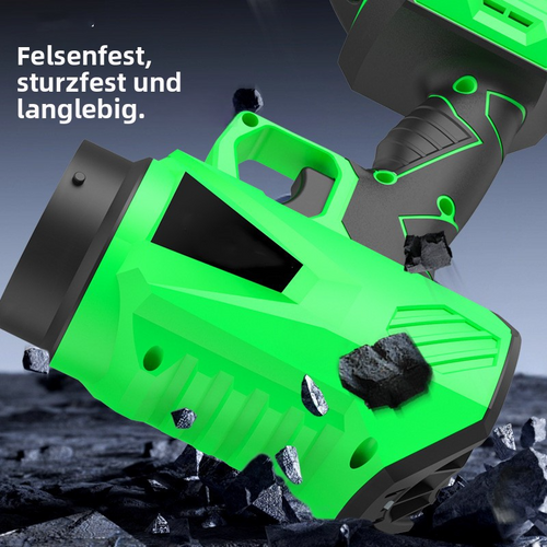 2 Akkus = Endlos Power! Drahtloser Bläser 32.000 U/min | 1kg Kraft  65m/s Wind, regulabel. Perfekt für Garten & Winterreinigung – praktisch & stark!