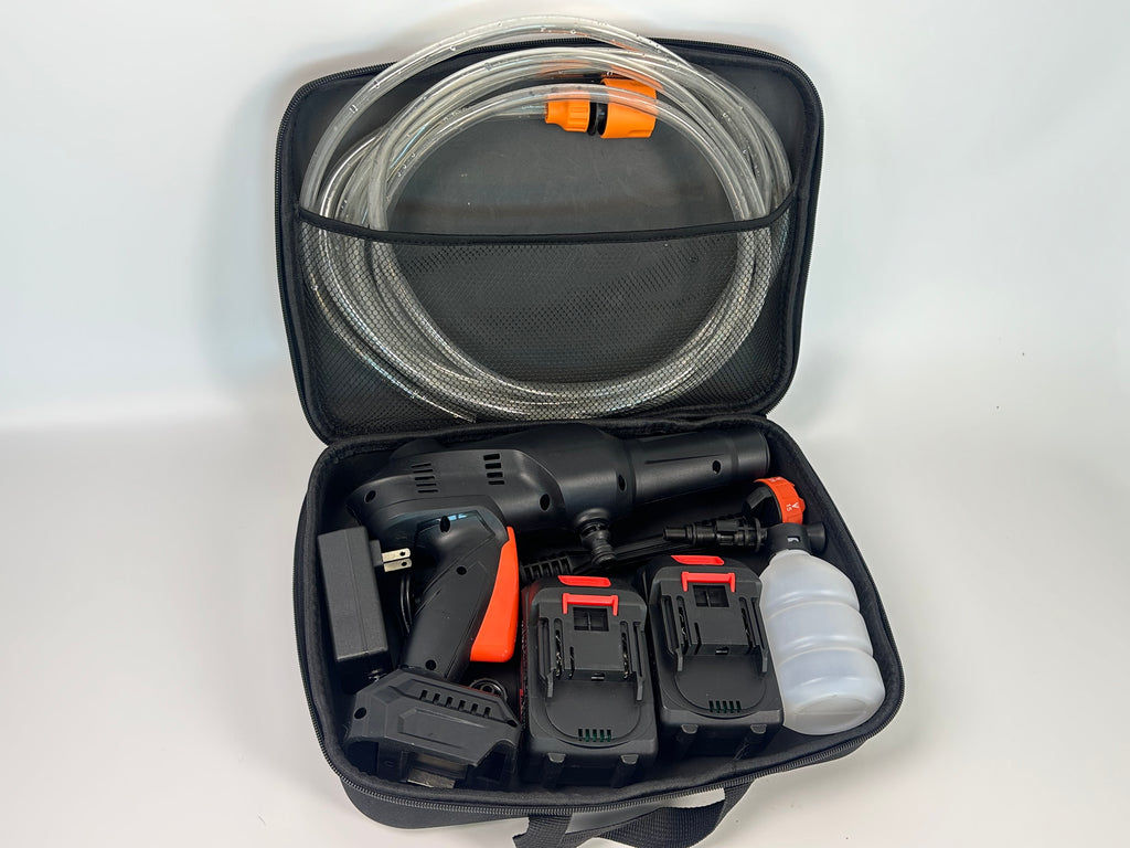 Kabelloser Hochdruckreiniger  Stark 6-10m Strahl | Doppelte Akkulaufzeit | Entfernt hartnäckige Verschmutzung einfach